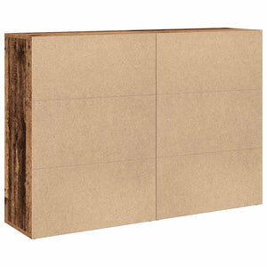 Πλαϊνό γραφείο 2 pcs Παλιό ξύλο 60 x 31 x 84 εκ. - Pakobazaar