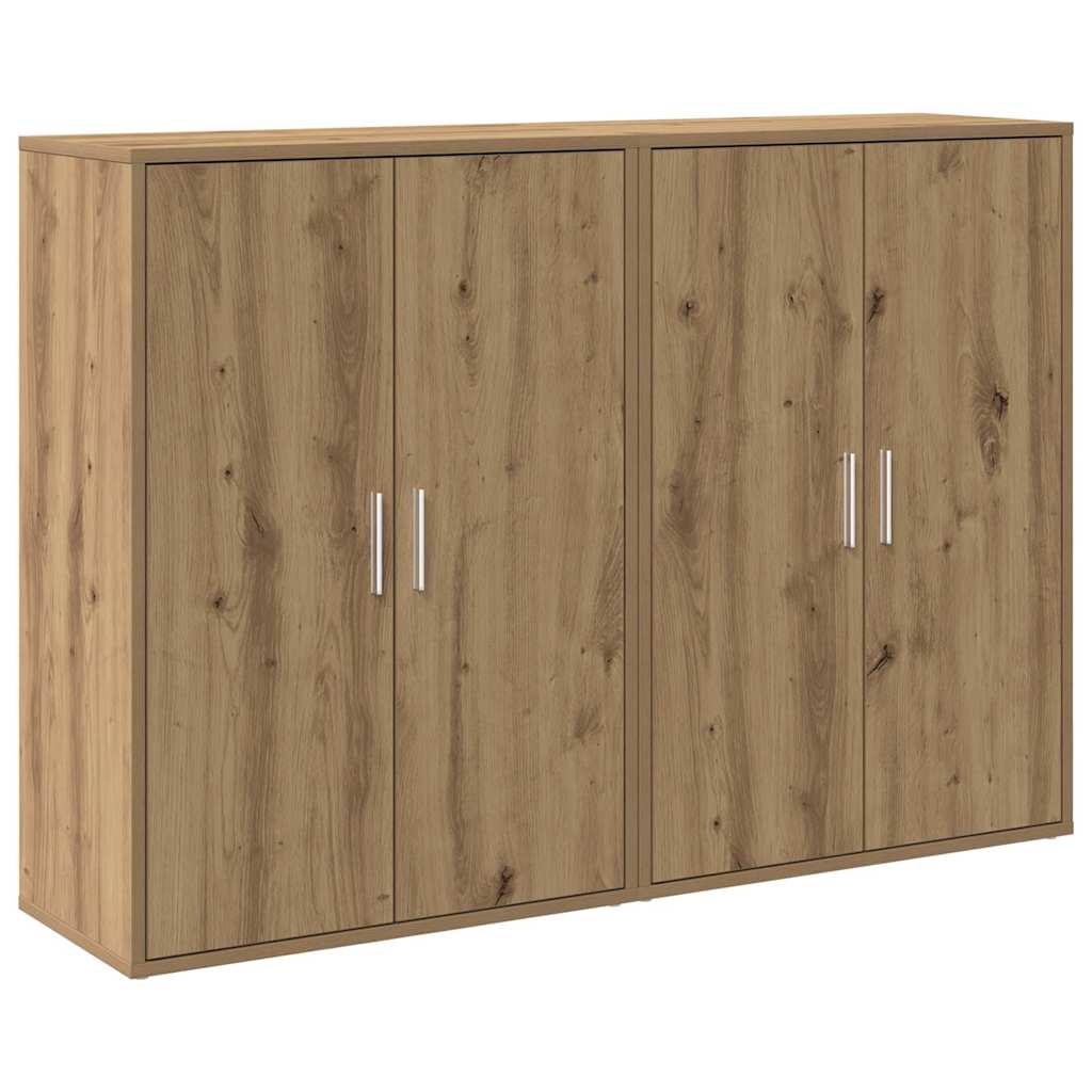 Πλαϊνό γραφείο 2 pcs Artisan Oak 60 x 31 x 84 εκ. - Pakobazaar