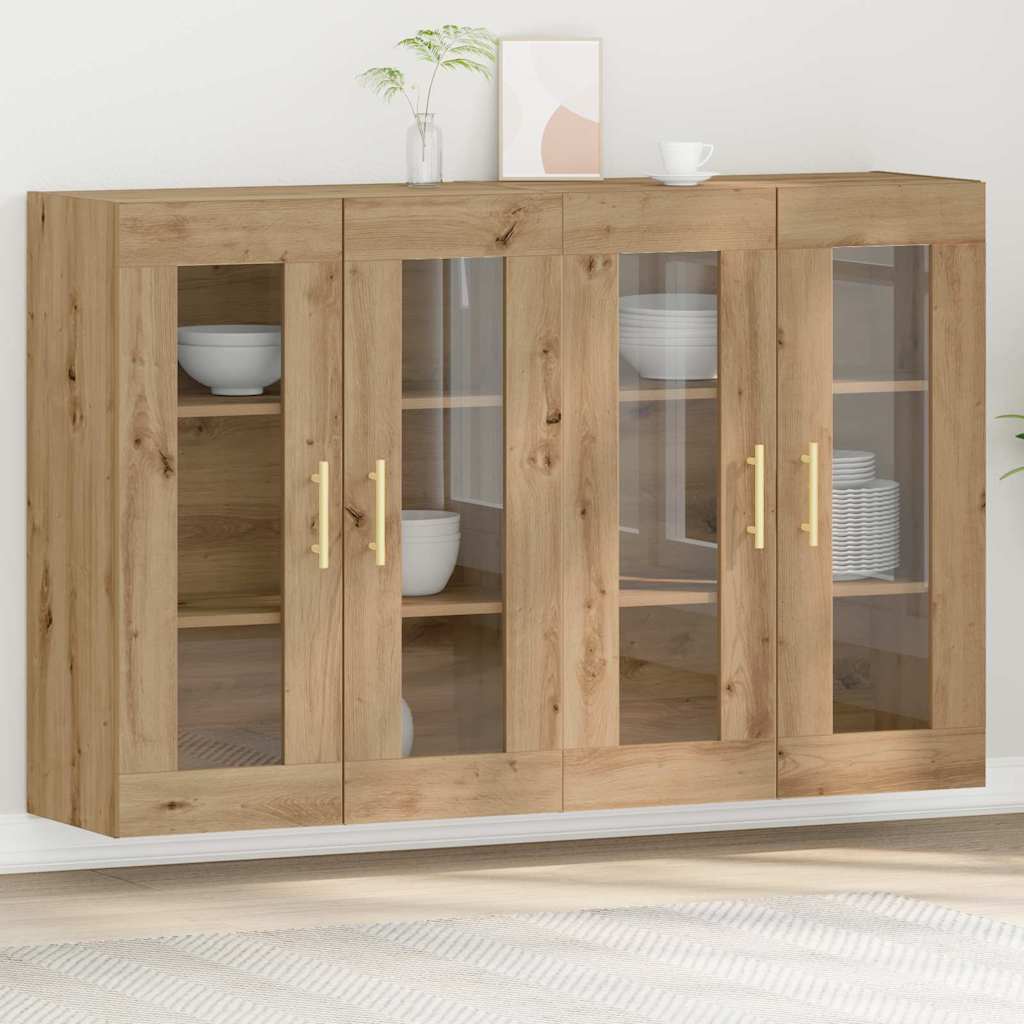 Ντουλάπια Τοίχου 2 pcs Artisan Oak 69,5 x 34 x 90 εκ.