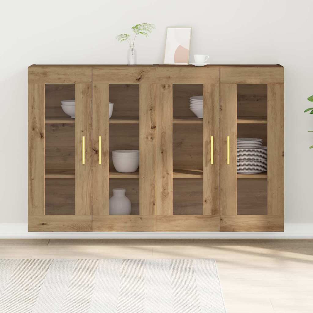 Ντουλάπια Τοίχου 2 pcs Artisan Oak 69,5 x 34 x 90 εκ.