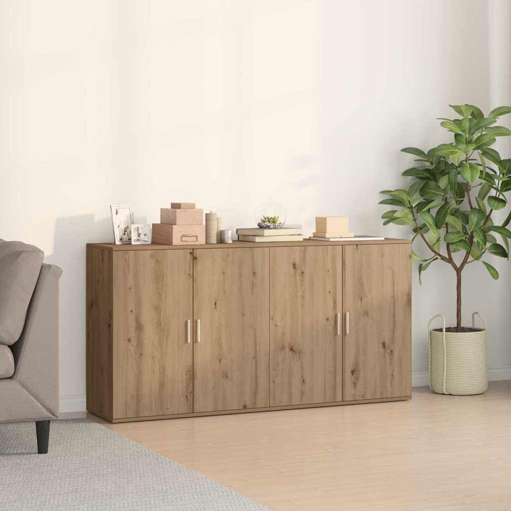Πλαϊνό γραφείο 2 pcs Artisan Oak 79 x 38 x 80 εκ. - Pakobazaar