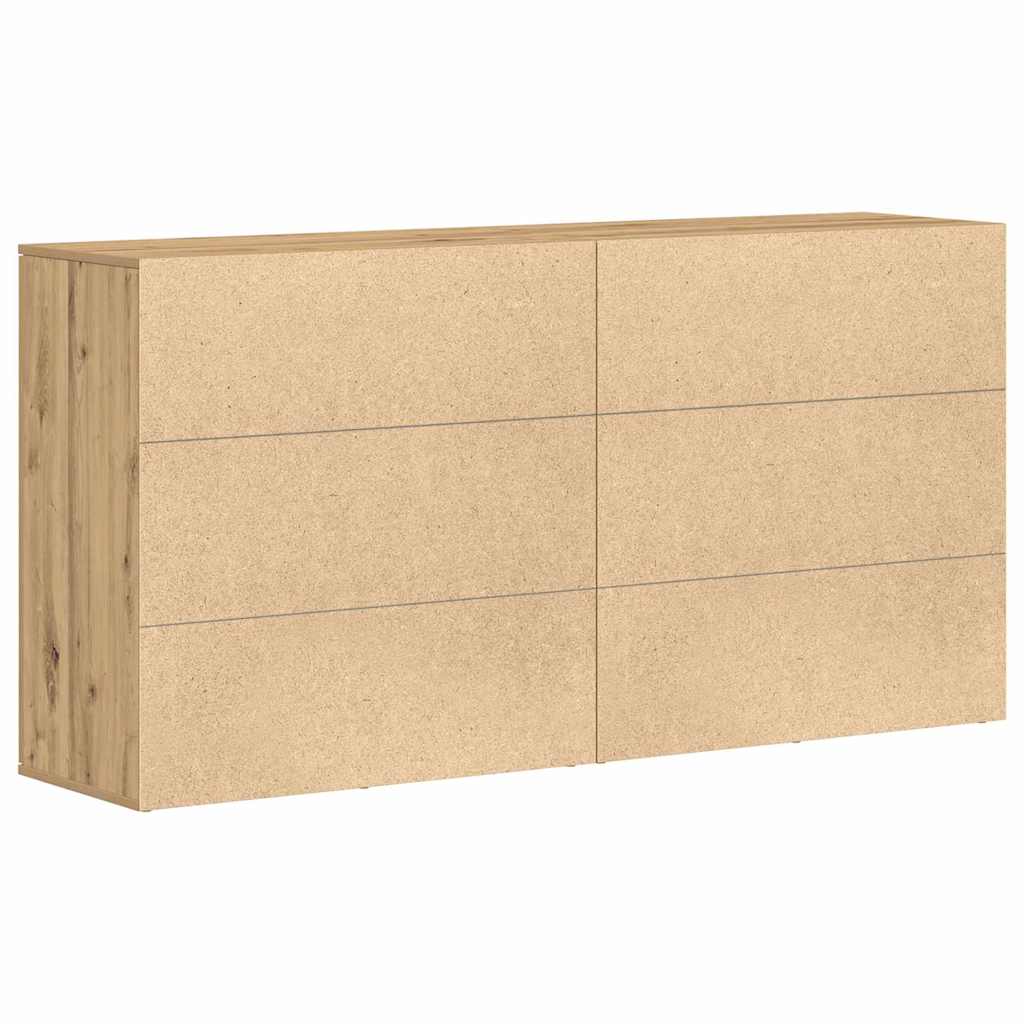 Πλαϊνό γραφείο 2 pcs Artisan Oak 79 x 38 x 80 εκ. - Pakobazaar
