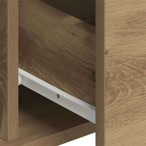 Πλαϊνό γραφείο με συρτάρι 2 pcs Artisan Oak 60 x 31 x 84 εκ. - Pakobazaar