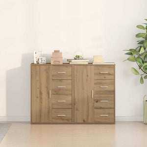 Πλαϊνό γραφείο με συρτάρι 2 pcs Artisan Oak 60 x 31 x 84 εκ. - Pakobazaar