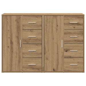 Πλαϊνό γραφείο με συρτάρι 2 pcs Artisan Oak 60 x 31 x 84 εκ. - Pakobazaar