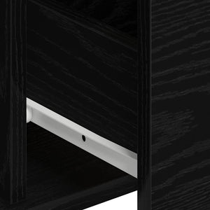 Πλαϊνό γραφείο 2 τμχ. Μαύρη Οξυά 60 x 31 x 84 εκ.