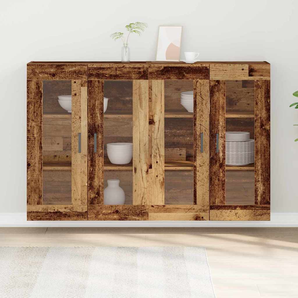 Ντουλάπια Τοίχου 2 pcs Παλιό Ξύλο 69,5 x 34 x 90 εκ. - Pakobazaar