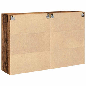 Ντουλάπια Τοίχου 2 pcs Παλιό Ξύλο 69,5 x 34 x 90 εκ. - Pakobazaar