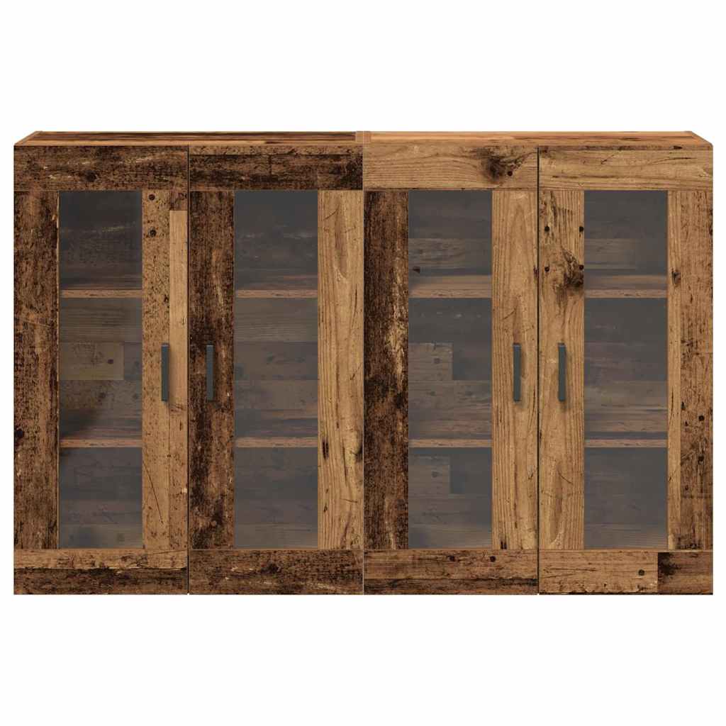Ντουλάπια Τοίχου 2 pcs Παλιό Ξύλο 69,5 x 34 x 90 εκ. - Pakobazaar