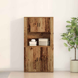 Highboard Παλιό ξύλο 80 x 33 x 150 εκ Επεξεργασμένο Ξύλο