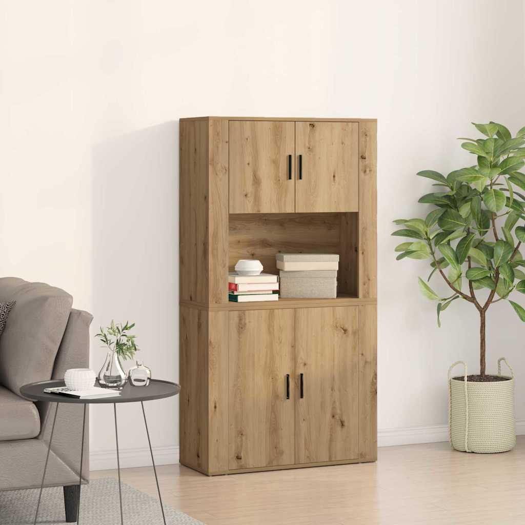 Highboard Artisan Oak 80 x 33 x 150 εκ Επεξεργασμένο ξύλο - Pakobazaar