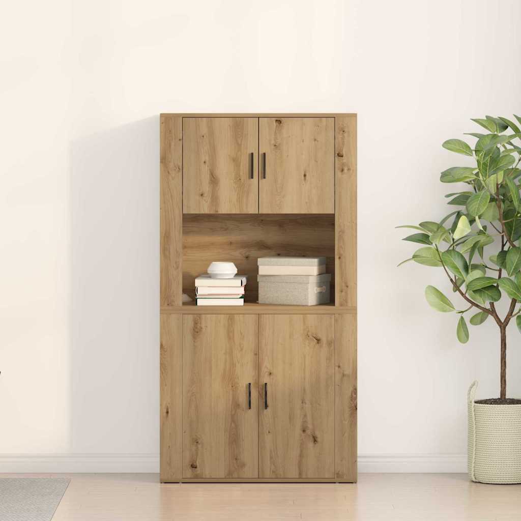 Highboard Artisan Oak 80 x 33 x 150 εκ Επεξεργασμένο ξύλο - Pakobazaar