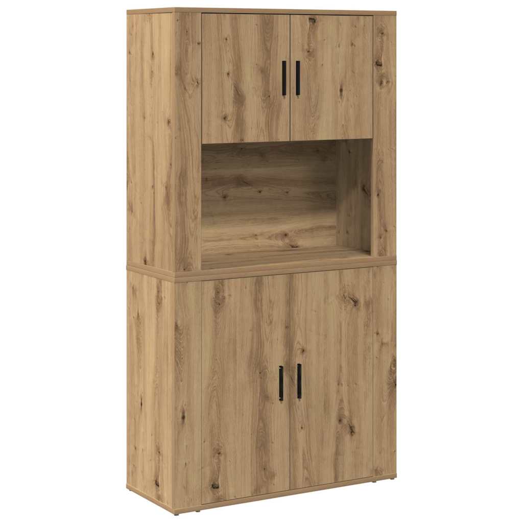Highboard Artisan Oak 80 x 33 x 150 εκ Επεξεργασμένο ξύλο - Pakobazaar