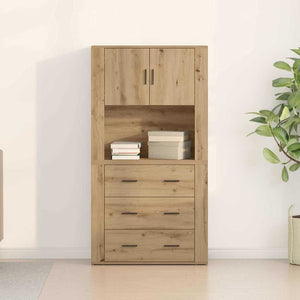 Highboard Artisan Oak 80 x 33 x 150 εκ Επεξεργασμένο ξύλο - Pakobazaar