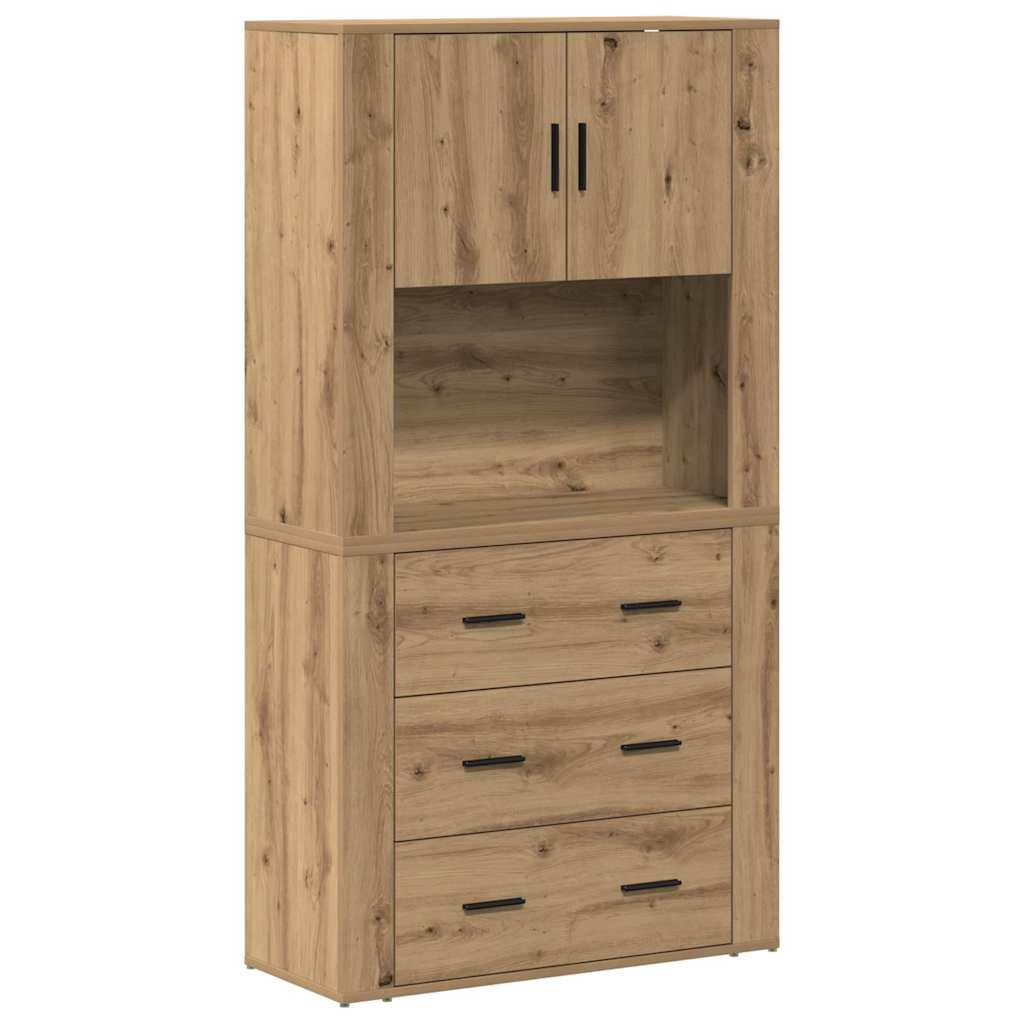 Highboard Artisan Oak 80 x 33 x 150 εκ Επεξεργασμένο ξύλο - Pakobazaar