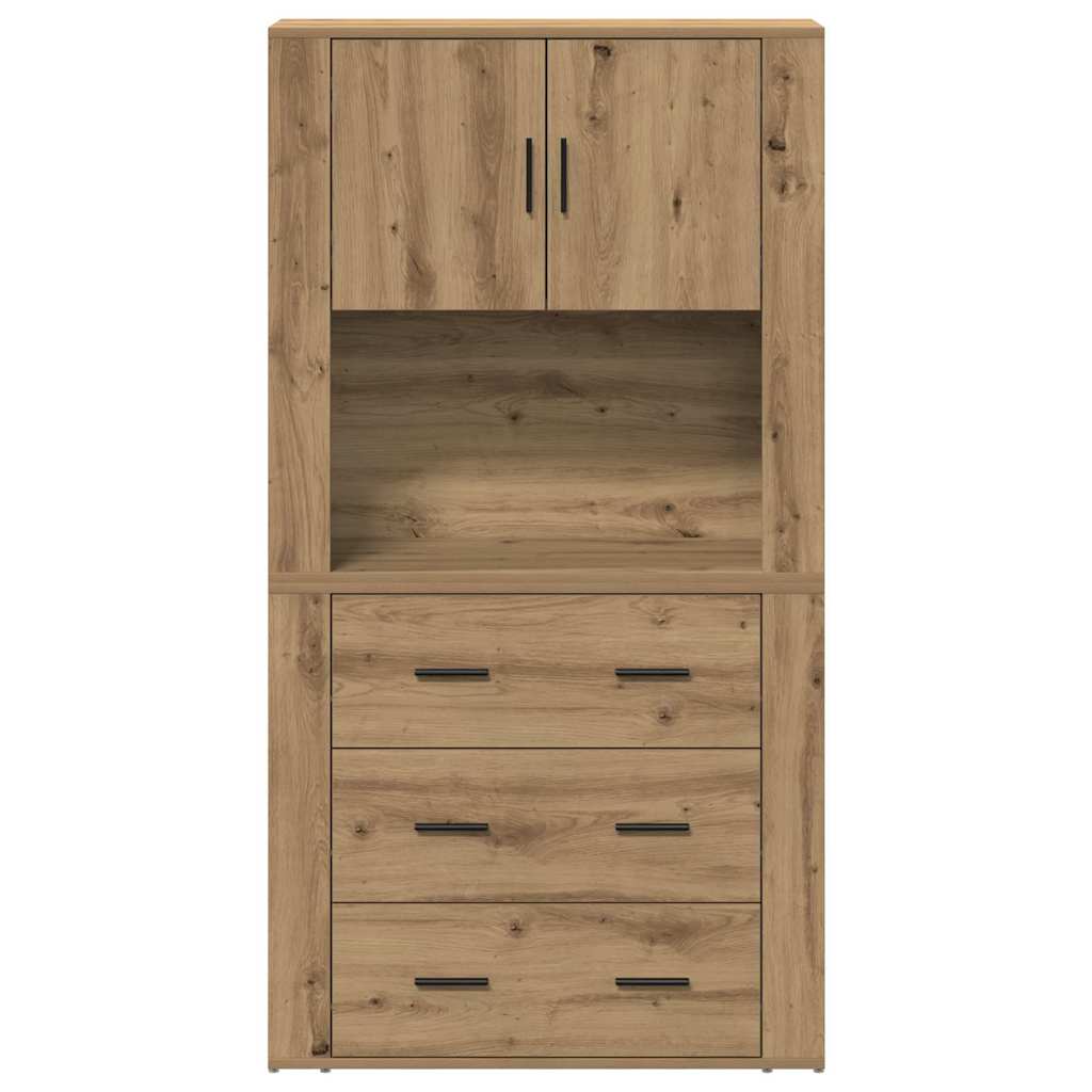 Highboard Artisan Oak 80 x 33 x 150 εκ Επεξεργασμένο ξύλο - Pakobazaar