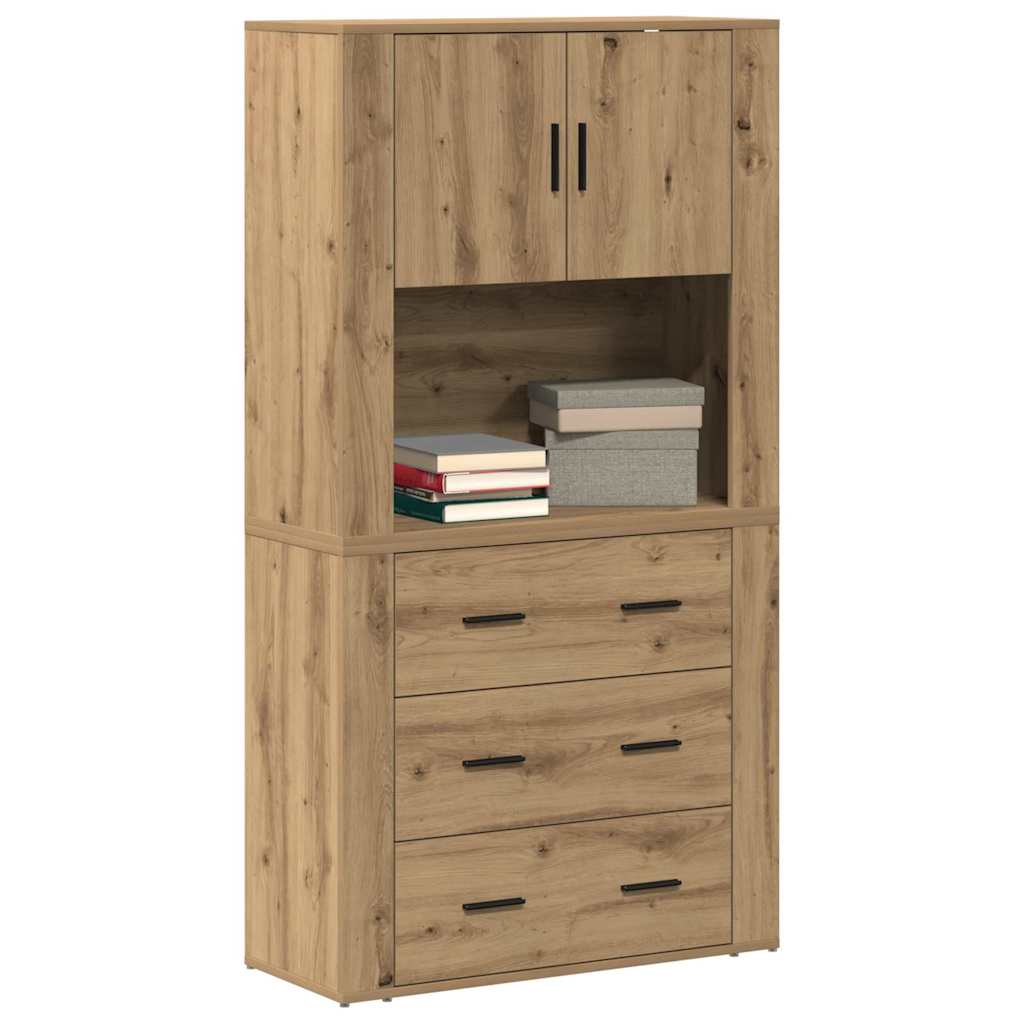 Highboard Artisan Oak 80 x 33 x 150 εκ Επεξεργασμένο ξύλο - Pakobazaar