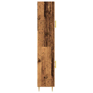Highboard 2 τμχ. Παλιό ξύλο 69,5 x 34 x 180 εκ.