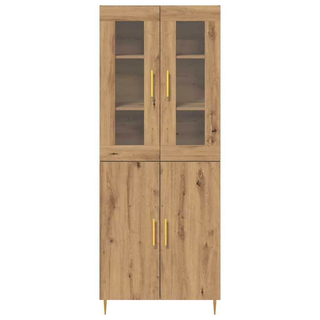 Highboard 2 pcs Artisan Oak Επεξεργασμένο ξύλο