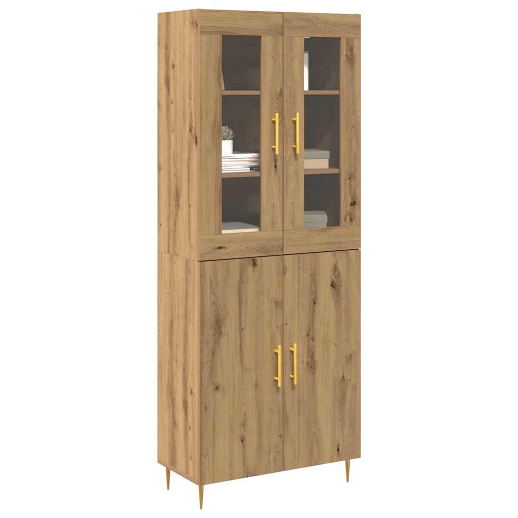 Highboard 2 pcs Artisan Oak Επεξεργασμένο ξύλο