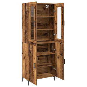 Highboard 2 pcs Παλαιό ξύλο 69,5 x 34 x 180 εκ. - Pakobazaar
