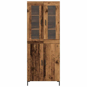 Highboard 2 pcs Παλαιό ξύλο 69,5 x 34 x 180 εκ. - Pakobazaar