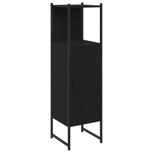 Σετ Επίπλων Μπάνιου 4 τμχ. Μαύρο 33 x 33 x 185,5 εκ