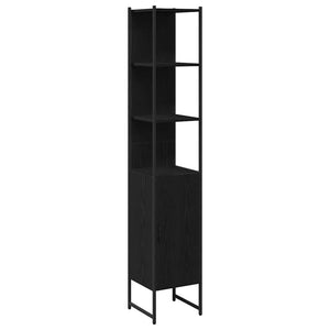 Σετ Επίπλων Μπάνιου 4 τμχ. Μαύρο 33 x 33 x 185,5 εκ