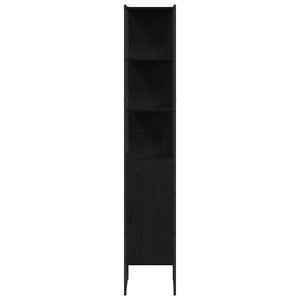 Σετ Επίπλων Μπάνιου 4 τμχ. Μαύρο 33 x 33 x 185,5 εκ