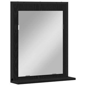 Σετ Επίπλων Μπάνιου 4 τμχ. Μαύρο 33 x 33 x 185,5 εκ