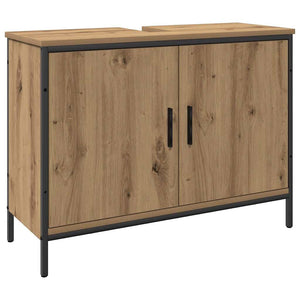 Σετ Επίπλων Μπάνιου 4 τμχ. Καφέ 33 x 33 x 185,5 εκ - Pakobazaar