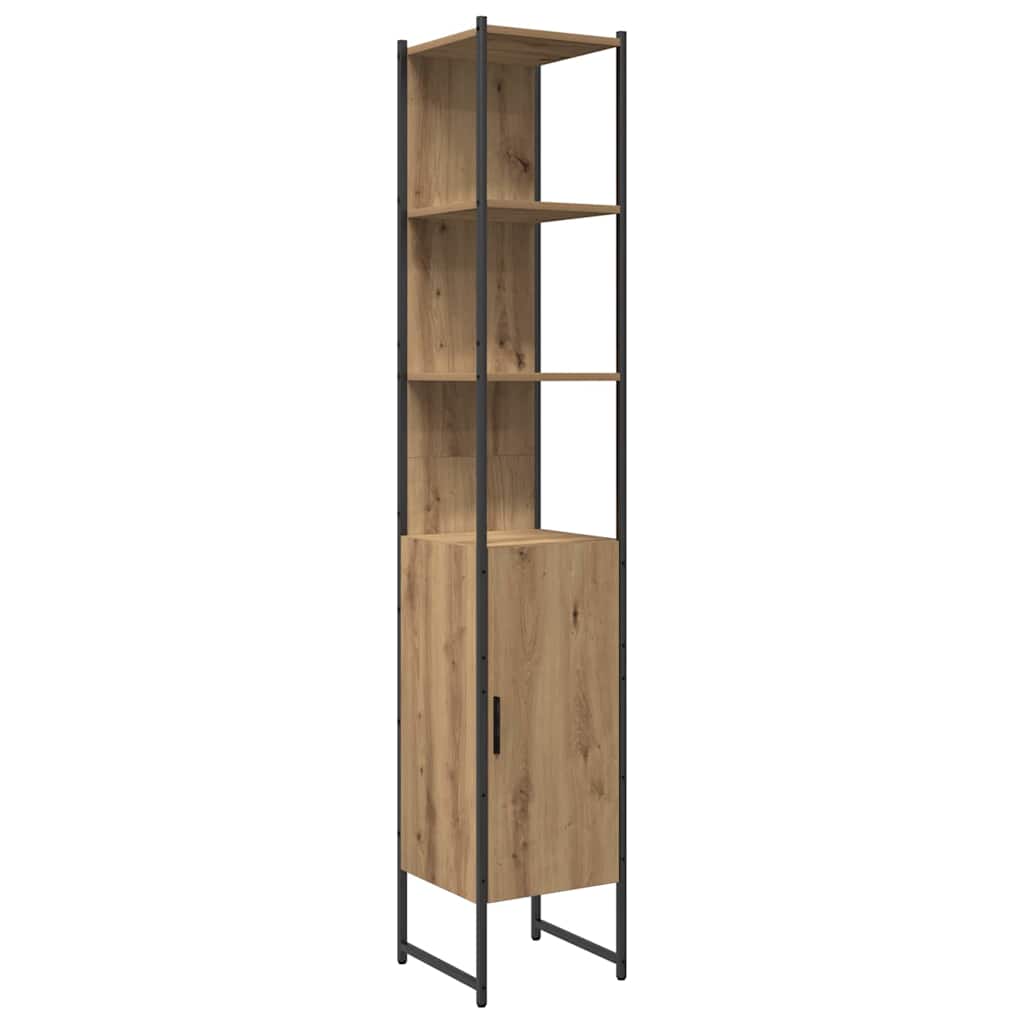 Σετ Επίπλων Μπάνιου 4 τμχ. Καφέ 33 x 33 x 185,5 εκ - Pakobazaar