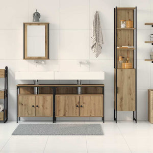 Σετ Επίπλων Μπάνιου 4 pcs Artisan Oak Επεξεργασμένο ξύλο - Pakobazaar