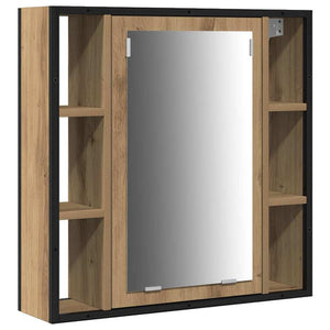 Σετ Επίπλων Μπάνιου 4 pcs Artisan Oak Επεξεργασμένο ξύλο - Pakobazaar