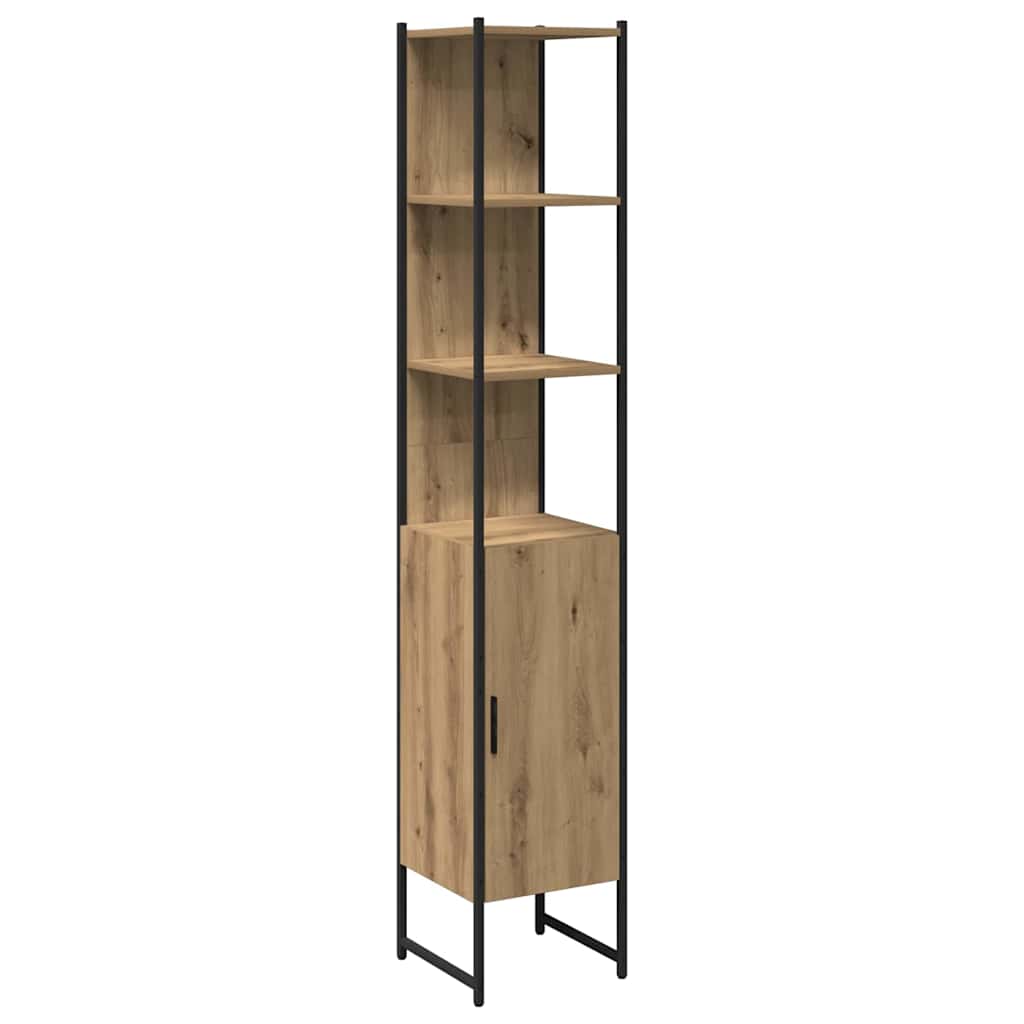 Σετ Επίπλων Μπάνιου 4 τμχ. Καφέ 33 x 33 x 185,5 εκ - Pakobazaar