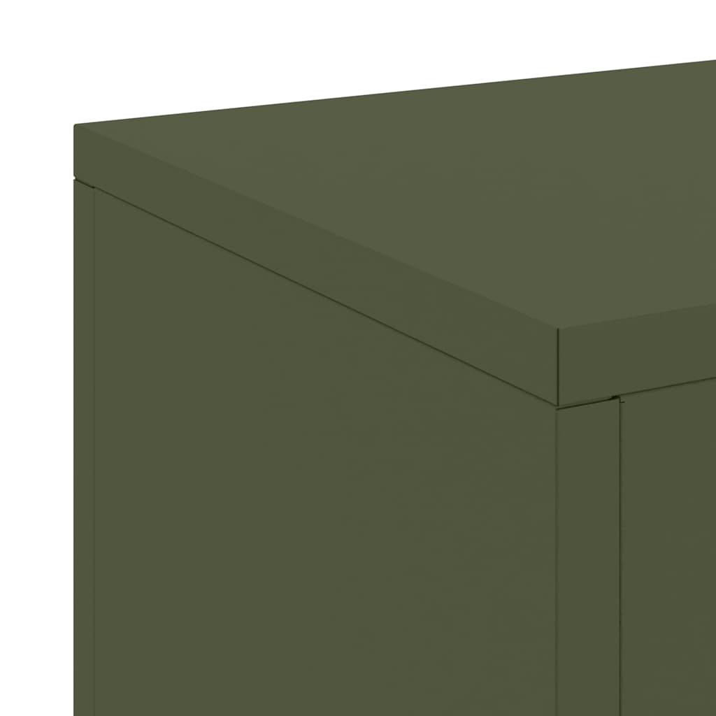 Βάση φυτών 2 pcs Λαδί 24 x 24 x 35 εκ. Ατσάλι