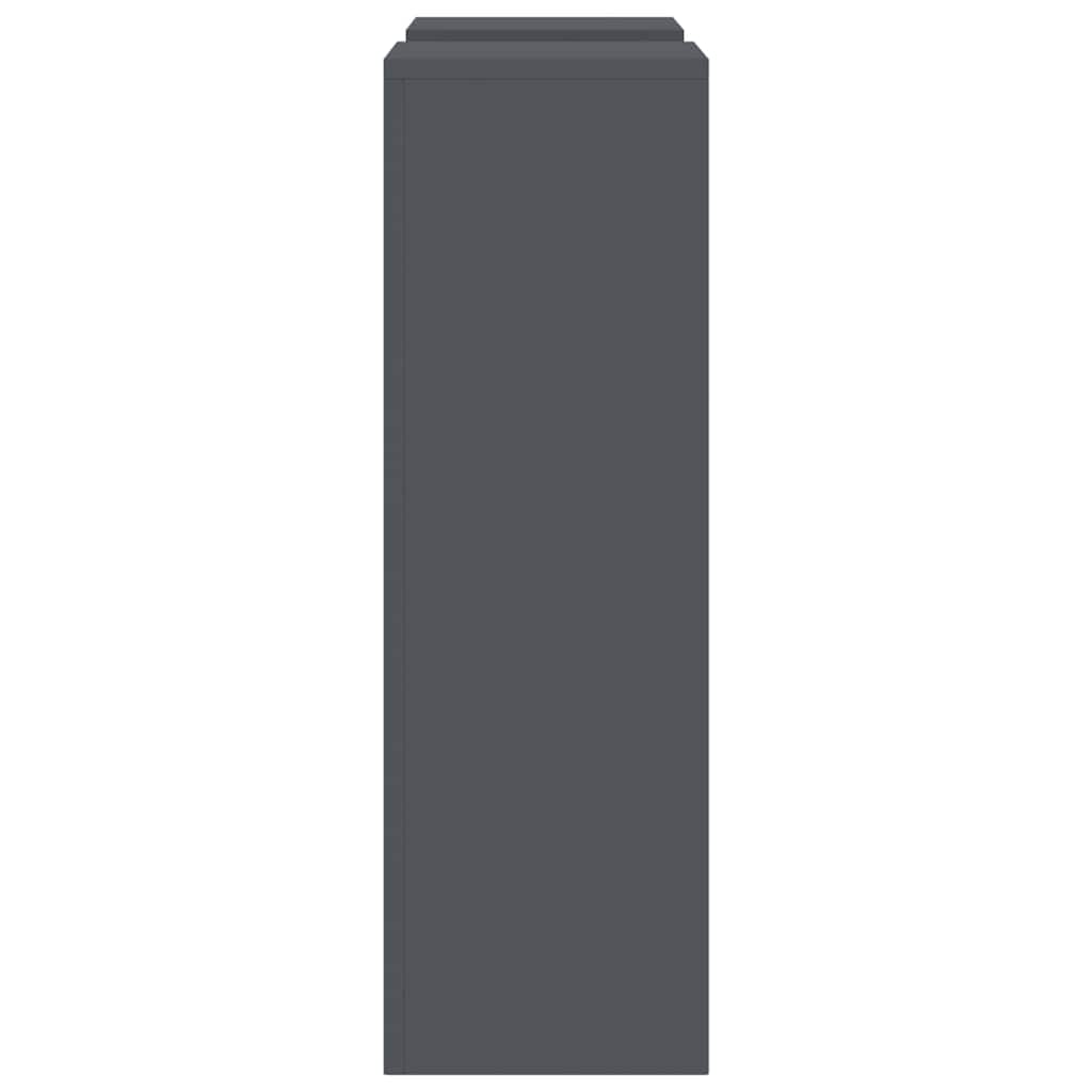 Βάση φυτών 2 pcs Ανθρακί 24 x 24 x 75 εκ. Ατσάλι