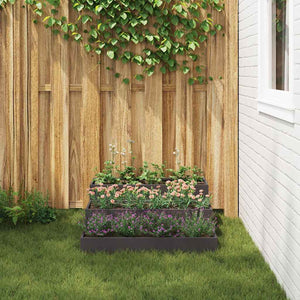 Γλάστρα Κήπου Μαύρο 90 x 90 x 35 εκ Ψυχρής έλασης χάλυβας