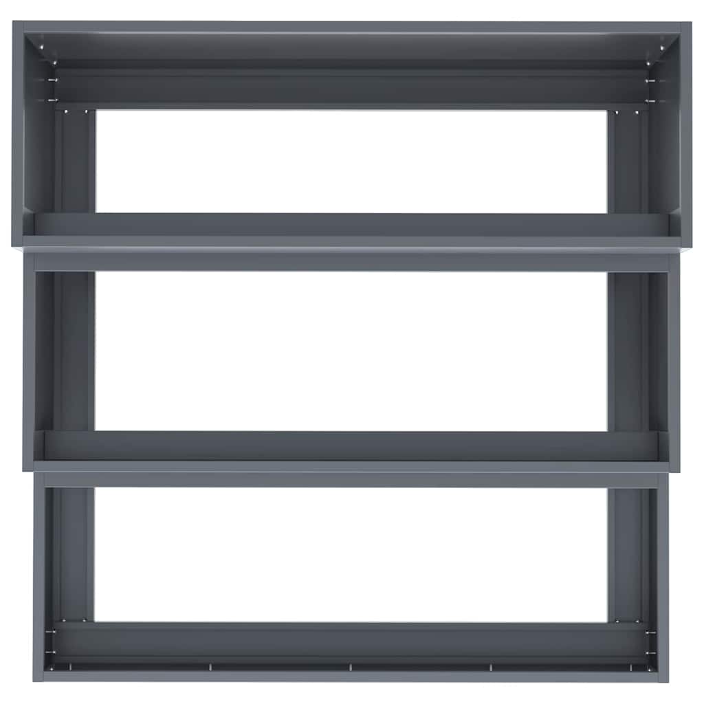 Γλάστρα Κήπου Ανθρακί 90 x 90 x 35 εκ Ψυχρής έλασης χάλυβας - Pakobazaar