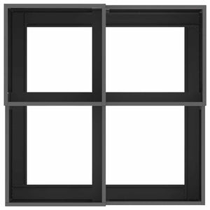 Γλάστρα Κήπου Μαύρο 80 x 80 x 48 εκ. Ατσάλι - Pakobazaar