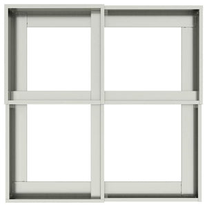Γλάστρα Κήπου Ασημί 80 x 80 x 48 εκ. Γαλβανισμένος χάλυβας