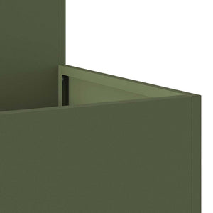 Γλάστρα Κήπου Λαδί 100 x 100 x 48 εκ. Ατσάλι