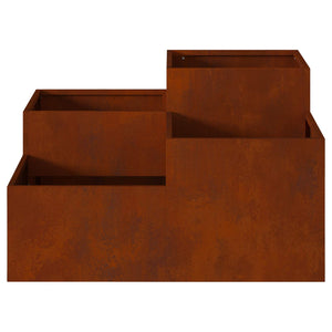 Γλάστρα Κήπου Σκ rusty 100 x 100 x 48 εκ. - Pakobazaar