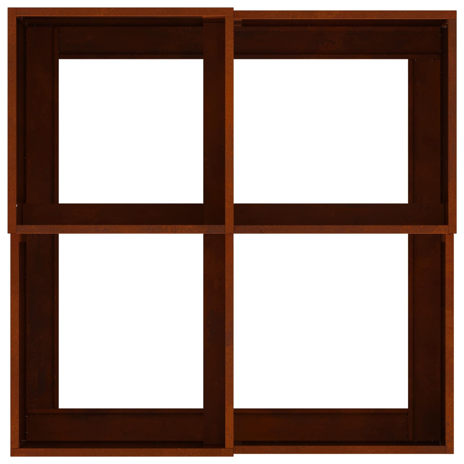 Γλάστρα Κήπου Σκ rusty 100 x 100 x 48 εκ. - Pakobazaar