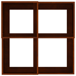 Γλάστρα Κήπου Σκ rusty 100 x 100 x 48 εκ. - Pakobazaar