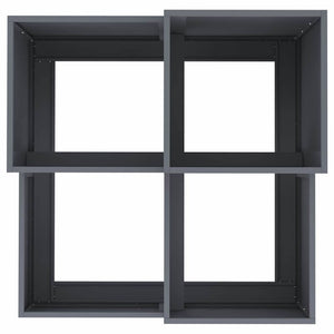 Γλάστρα Κήπου Ανθρακί 80 x 80 x 60 εκ. Ατσάλι
