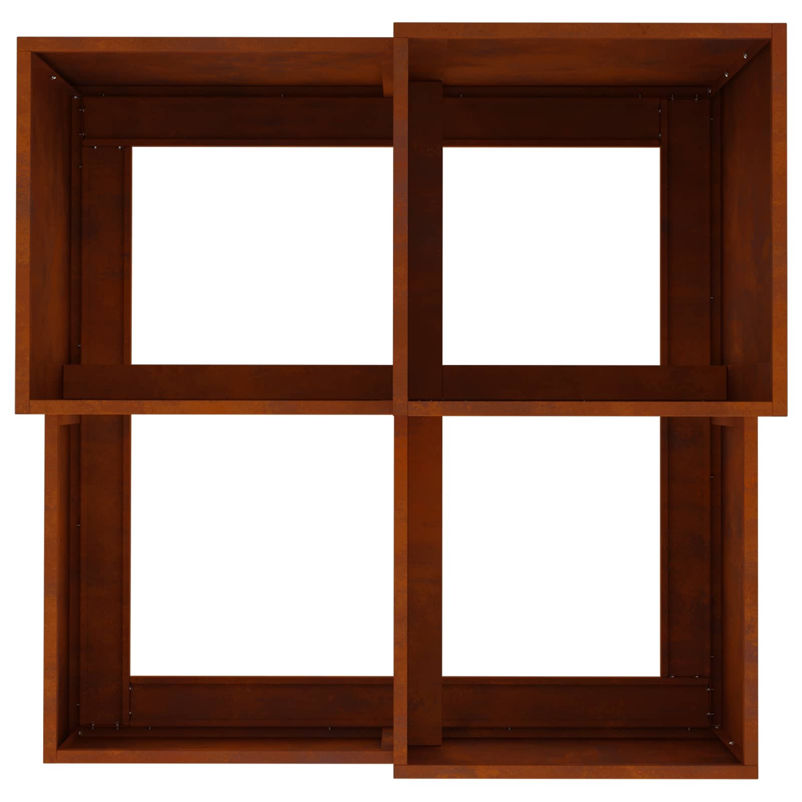 Γλάστρα Κήπου Σκ rusty 80 x 80 x 60 εκ. - Pakobazaar