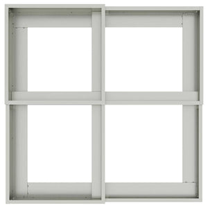 Γλάστρα Κήπου Ασημί 100 x 100 x 60 εκ. Γαλβανισμένος χάλυβας