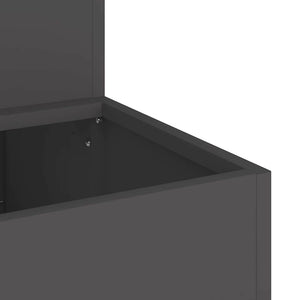Γλάστρα Κήπου Μαύρο 100 x 60 x 45 εκ Ψυχρής έλασης χάλυβας - Pakobazaar