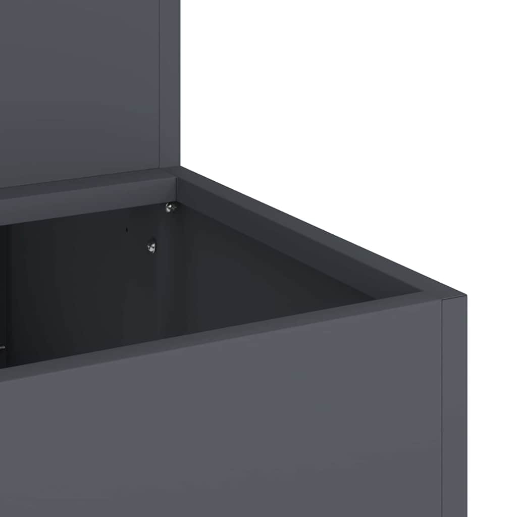 Γλάστρα Κήπου Ανθρακί 100 x 60 x 45 εκ Ψυχρής έλασης χάλυβας